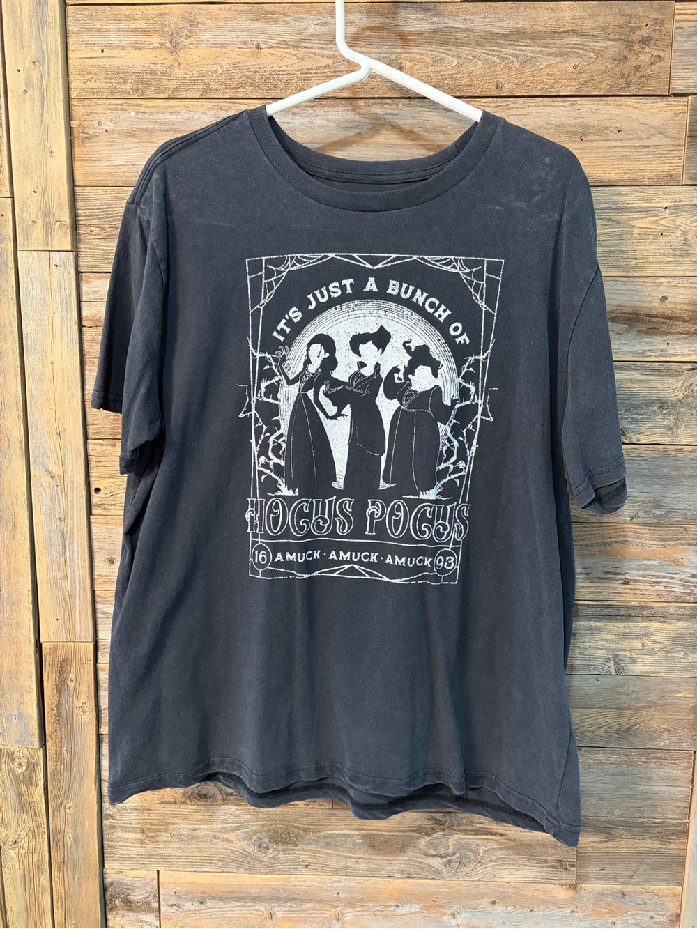 Hocus Pocus Gray Graphic Tee* - size XL